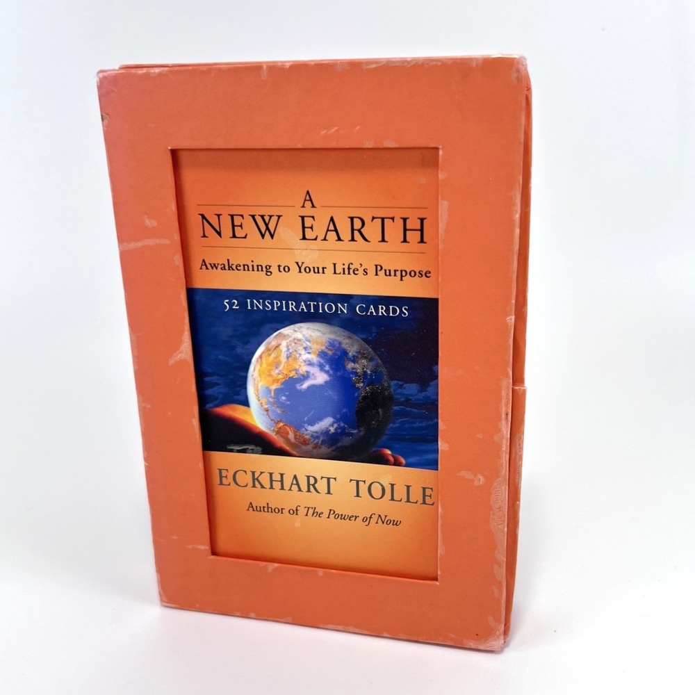 A New Earth 52 Inspiration Cards By Eckhart Tolle In Box Complete Spiritual 2008